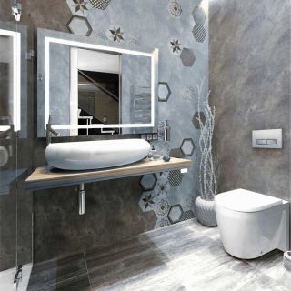 Зеркало Silver Mirrors Livia Neo 80см белый LED-00002412